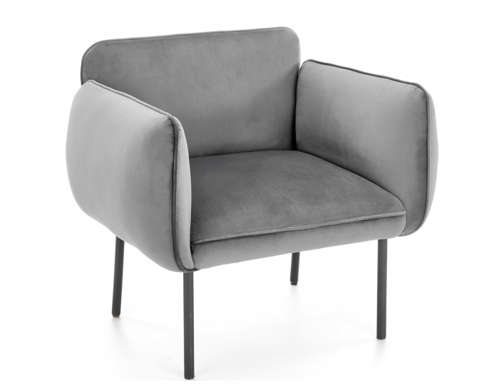 Kreslo Brasil - sivá / čierna