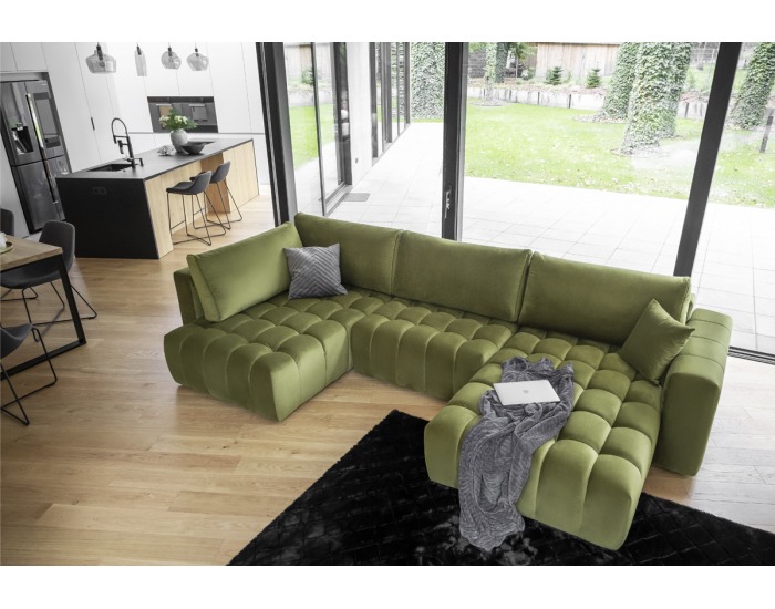 Rohová sedačka U s rozkladom Brava U P - béžová