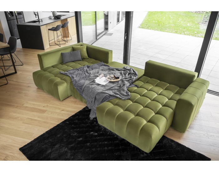 Rohová sedačka U s rozkladom Brava U P - béžová