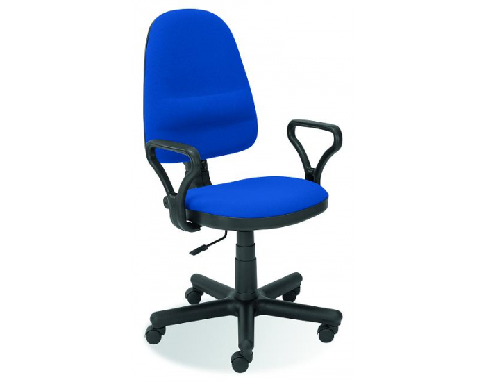 Kancelárska stolička s podrúčkami Bravo - modrá (C6)