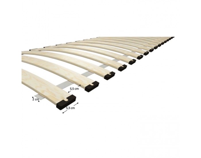Lamelový rošt Brezo 140x200 cm - breza
