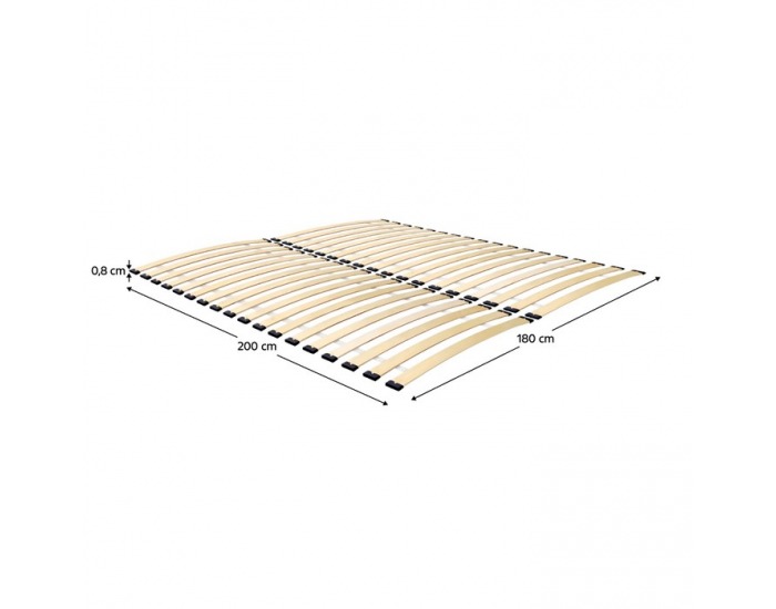 Lamelový rošt Brezo 180x200 cm - breza