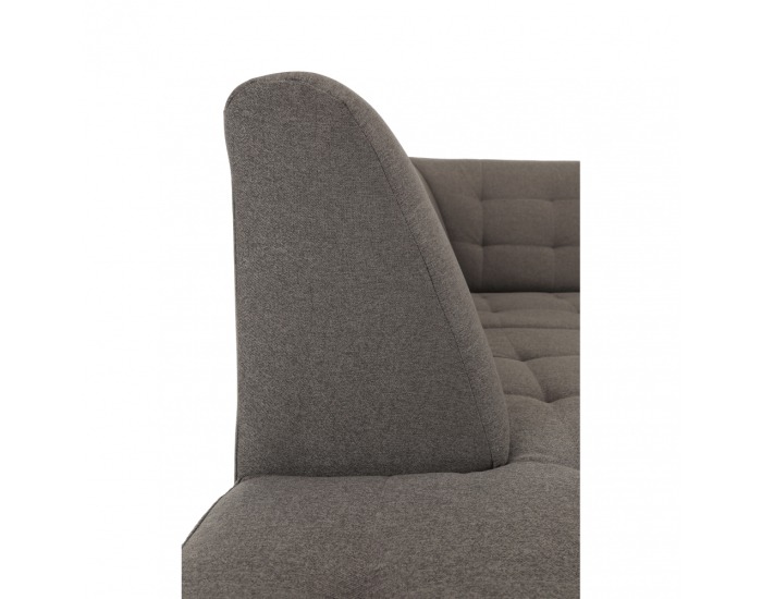 Rohová sedačka U s rozkladom a úložným priestorom Bridget P - sivohnedá (taupe)