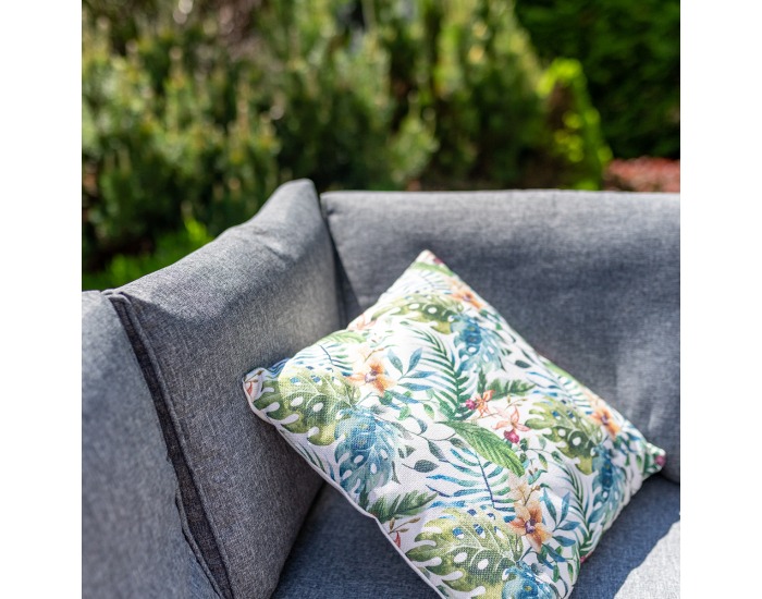 Záhradný nábytok z umelého ratanu Brillante - svetlosivá / sivá