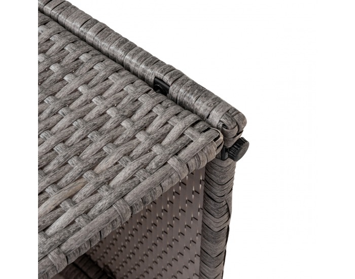 Záhradný nábytok z umelého ratanu Brillante - svetlosivá / sivá