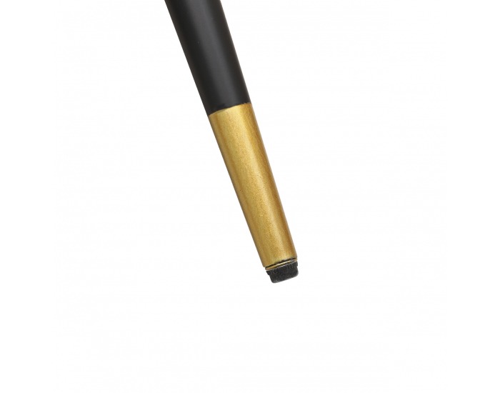 Kreslo Britney - tmavozelená / čierna / zlatá