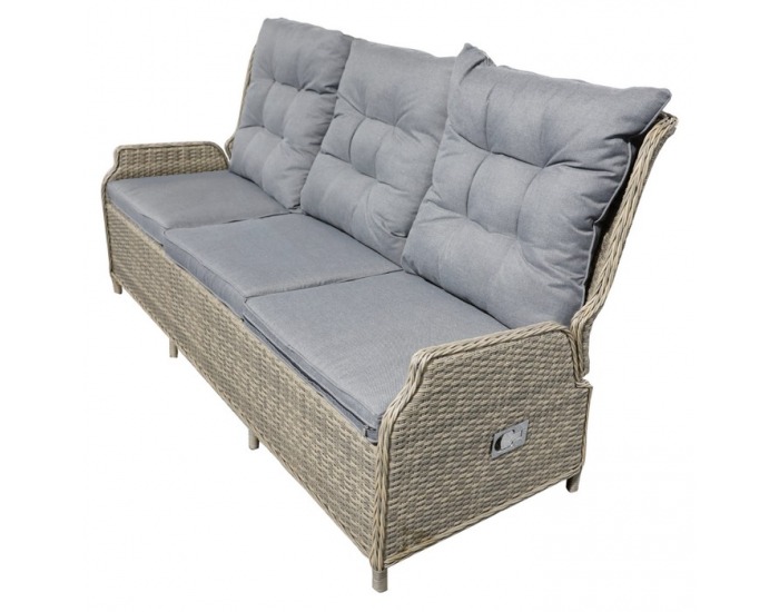 Záhradný set Bronte - hnedosivá / sivá