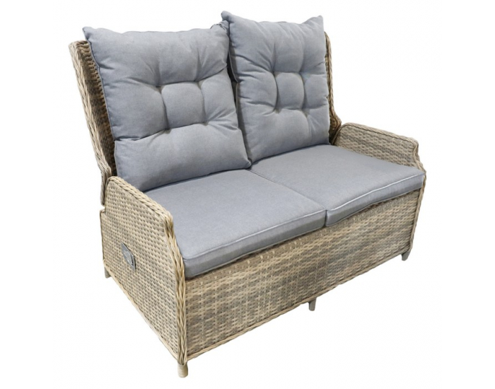 Záhradný set Bronte - hnedosivá / sivá