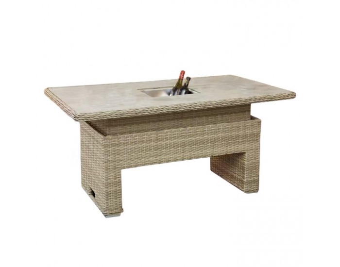 Záhradný set Bronte - hnedosivá / sivá