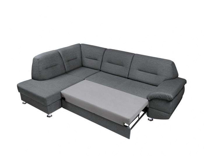 Rohová sedačka s rozkladom a úložným priestorom Alanis II L - sivá