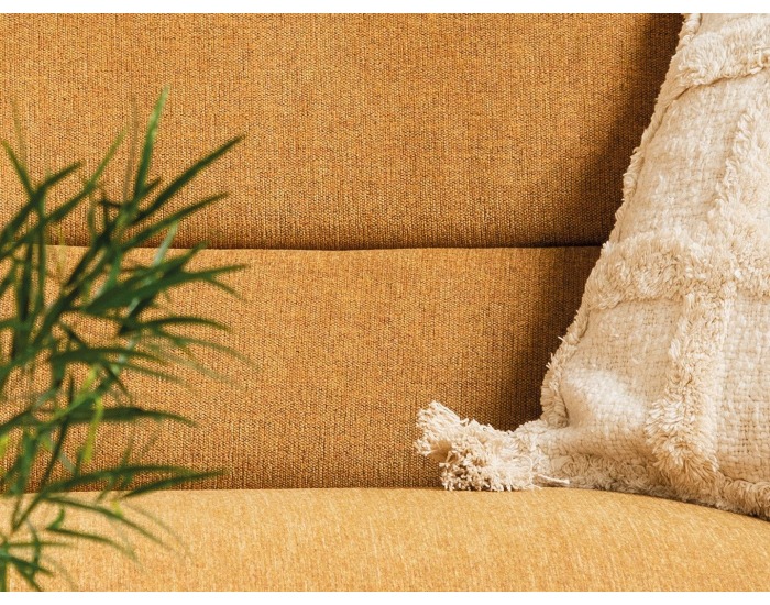 Rohová sedačka s rozkladom a úložným priestorom Algarve L - žltá