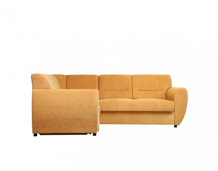 Rohová sedačka s rozkladom a úložným priestorom Algarve L - žltá