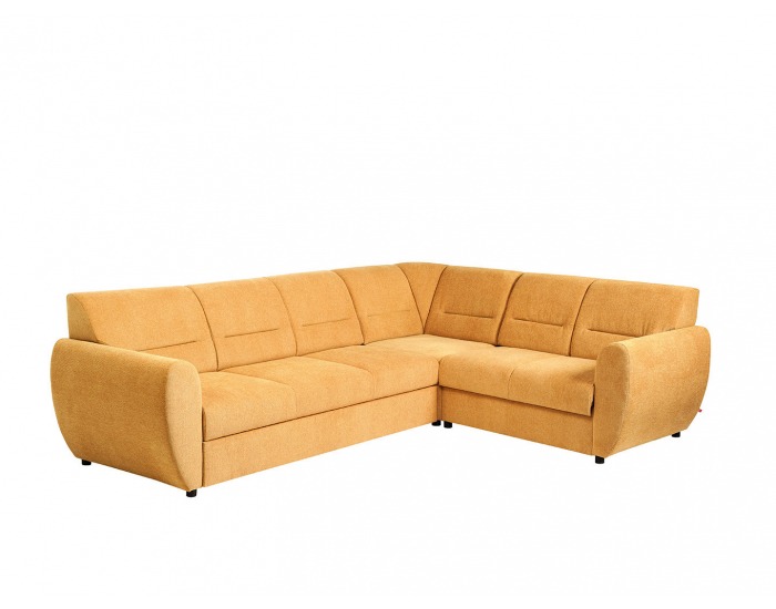 Rohová sedačka s rozkladom a úložným priestorom Algarve P - žltá