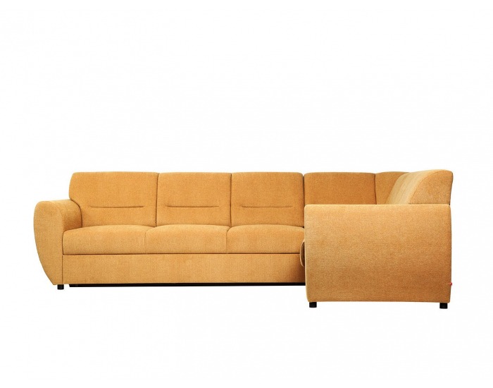 Rohová sedačka s rozkladom a úložným priestorom Algarve P - žltá