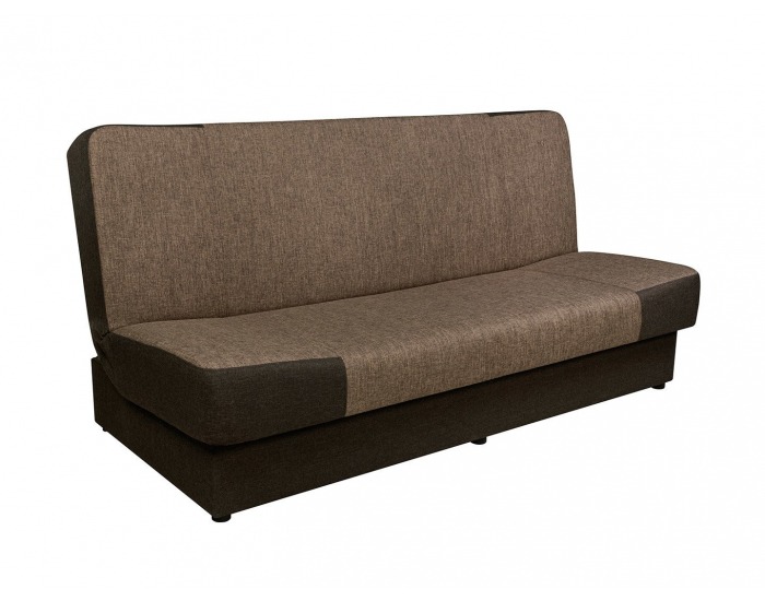 Pohovka s rozkladom a úložným priestorom Ania - hnedá / tmavohnedá