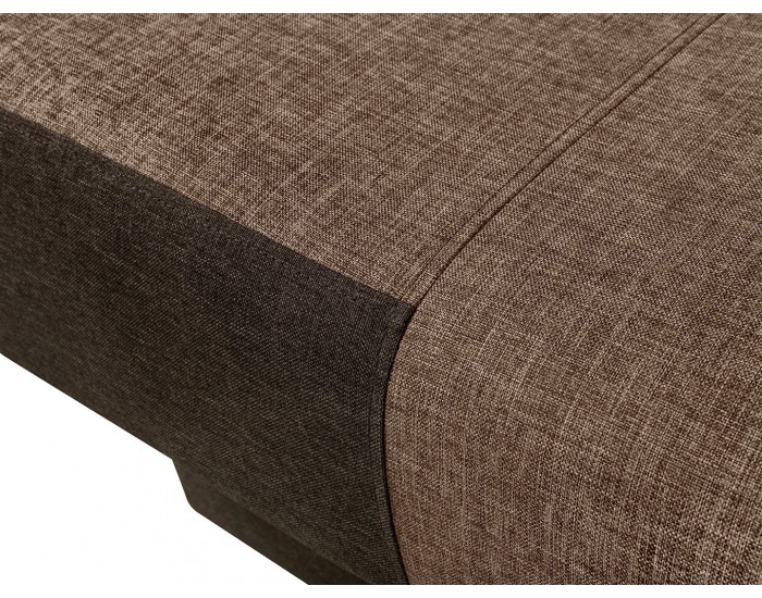 Pohovka s rozkladom a úložným priestorom Ania - hnedá / tmavohnedá