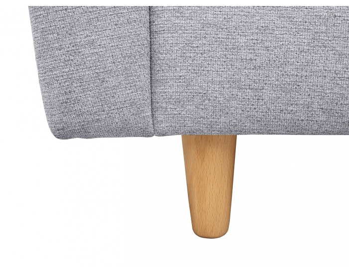 Kreslo Aradena - svetlosivá / drevo (TX002)