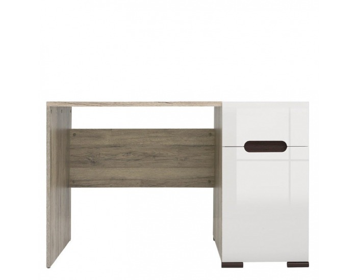 PC stôl Azteca BIU1D1S/8/12 - dub san remo / biely lesk / wenge magia