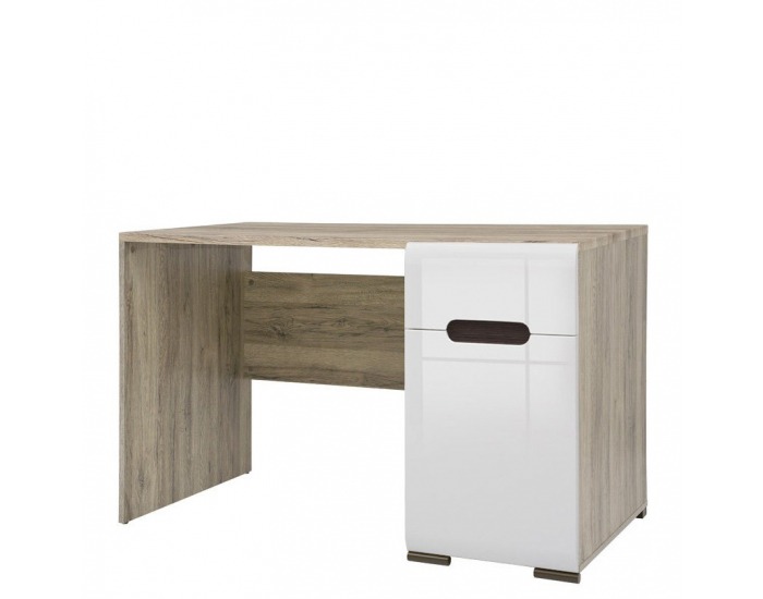 PC stôl Azteca BIU1D1S/8/12 - dub san remo / biely lesk / wenge magia