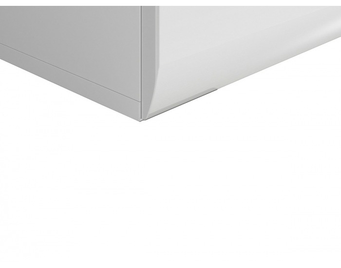 Nočný stolík Azteca KOM2S/4/5 - biela / biely lesk / wenge magia