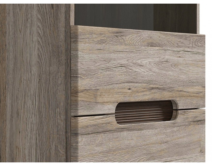 Vitrína s osvetlením Azteca REG1W1D/19/6 - dub san remo / wenge magia