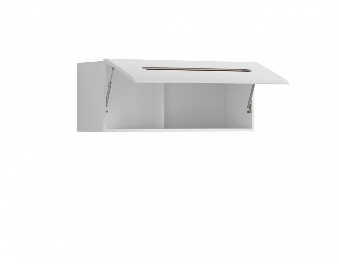 Skrinka na stenu Azteca SFW1K/4/11 - biela / biely lesk / wenge magia