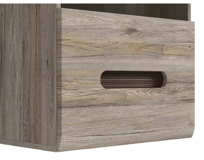 Vitrína na stenu s osvetlením Azteca SFW1W/10/6 - dub san remo / wenge magia