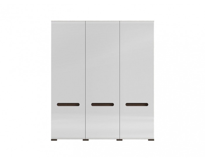Šatníková skriňa Azteca SZF3D/21/18 - dub san remo / biely lesk / wenge magia