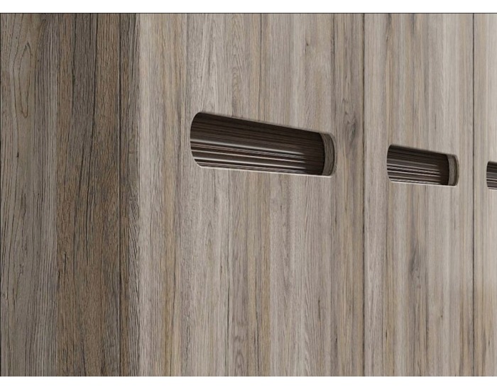 Šatníková skriňa Azteca SZF3D/21/18 - dub san remo / wenge magia