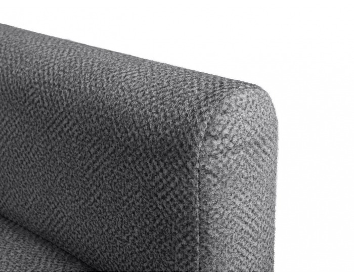 Rohová sedačka s rozkladom a úložným priestorom Barlo L - sivá