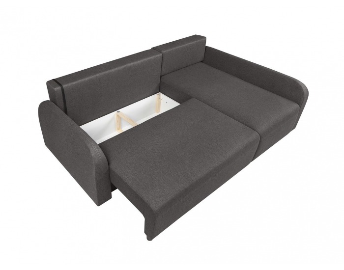 Rohová sedačka s rozkladom Bonao Lux L/P - tmavosivá