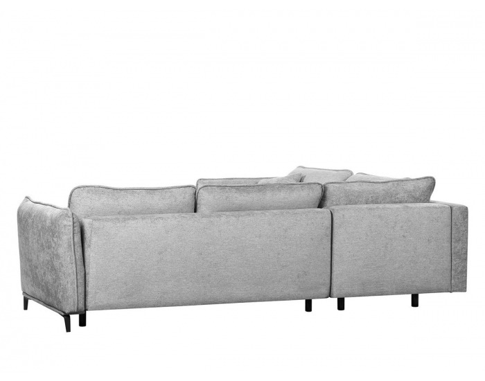 Rohová sedačka s rozkladom a úložným priestorom Borden Lux L - sivá