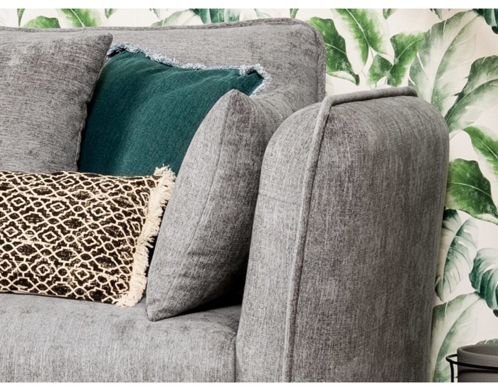 Rohová sedačka s rozkladom a úložným priestorom Borden Lux P - sivá