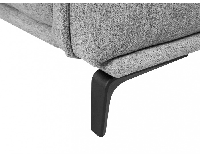 Rohová sedačka s rozkladom a úložným priestorom Borden Lux P - sivá