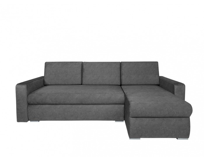 Rohová sedačka s rozkladom a úložným priestorom Brag Lux L/P - sivá