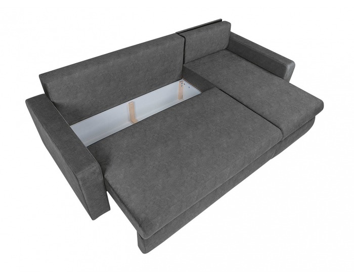 Rohová sedačka s rozkladom a úložným priestorom Brag Lux L/P - sivá
