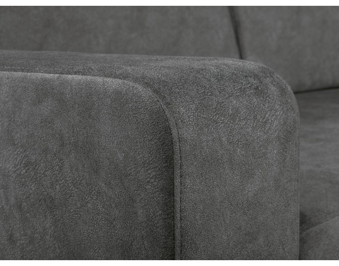 Rohová sedačka s rozkladom a úložným priestorom Brag Lux L/P - sivá