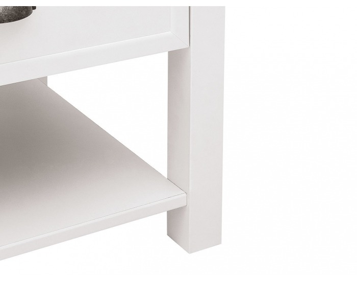 Konferenčný stolík so zásuvkami Cannet LAW/110 - biela / dub canyon monument / biela matná