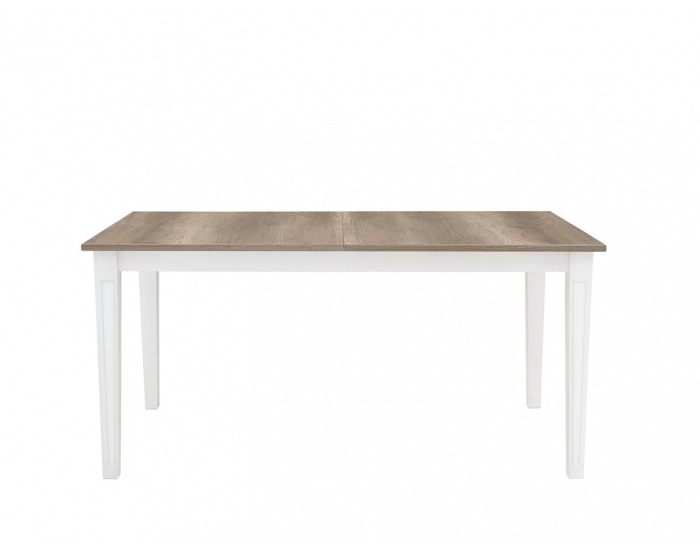 Rozkladací jedálenský stôl Cannet - biela / dub canyon monument