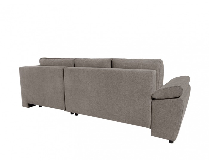 Rohová sedačka s rozkladom Carl II Lux P - hnedá