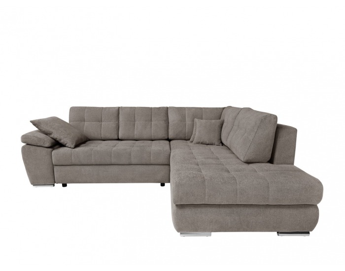 Rohová sedačka s rozkladom Carl II Lux P - hnedá