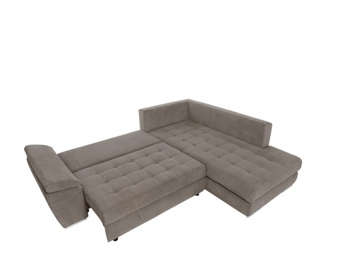 Rohová sedačka s rozkladom Carl II Lux P - hnedá