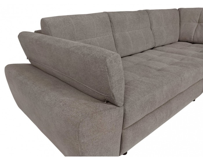 Rohová sedačka s rozkladom Carl II Lux P - hnedá