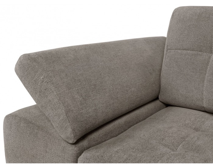 Rohová sedačka s rozkladom Carl II Lux P - hnedá