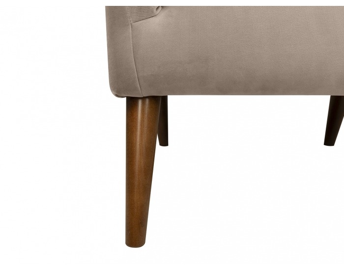 Kreslo (ušiak) Casey - béžová / drevo (TX061)