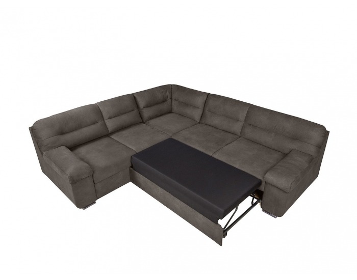 Rohová sedačka s rozkladom a úložným priestorom Cayo L - sivá