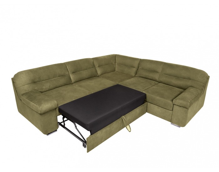 Rohová sedačka s rozkladom a úložným priestorom Cayo P - zelená
