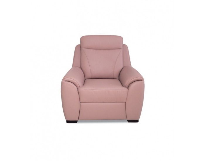 Kožené kreslo Clivia - ružová