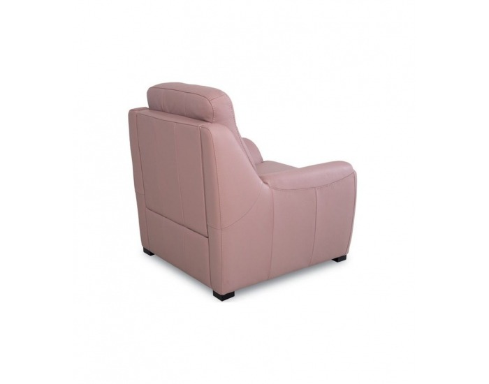 Kožené kreslo Clivia - ružová
