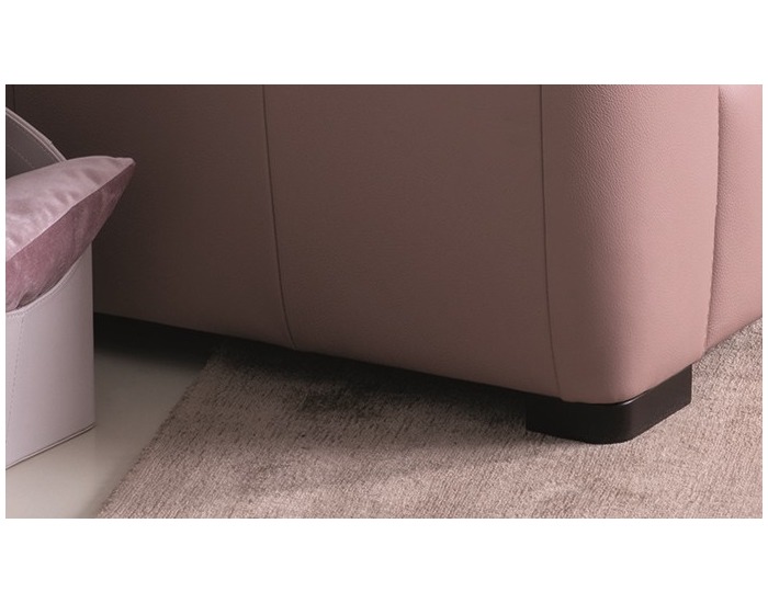 Kožené kreslo Clivia - ružová